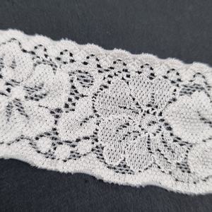 Encaje Elástico Floral Festoneado de 3.5cm, Ligero y Romántico, para Lencería, Vestidos y Ropa de Novia - Product Image 5