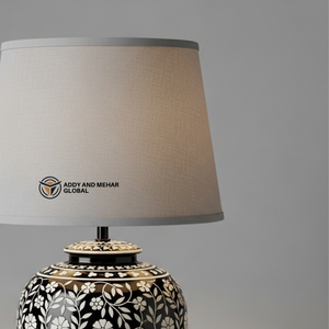 Modern Bone Inlay Table Lantern Aesthetic Floral Inlay <b>Ginger</b> <b>Jar</b> Light High-End Handicraft Decorative Accent Lamp with Custom - Product Image 2