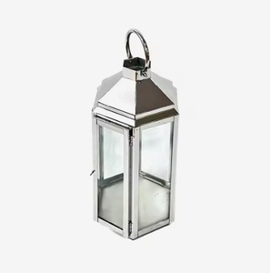 Stainless Steel Silver Plated Metal Lantern for Home Decor High On Demand Premium Quality Lighting Decor At Wholesale Price - Product Image 5