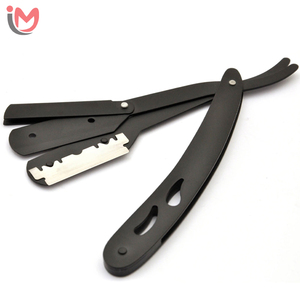 Navaja de Afeitar Clásica de Acero Inoxidable con Hoja Recta, Plegable, Profesional, de Grado Salón, para Hombre, OEM - Product Image 2