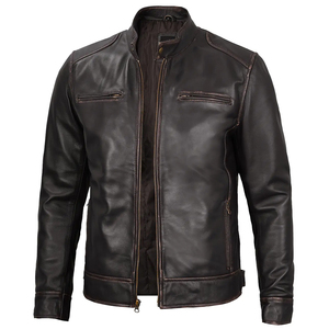 Ventes chaudes, vestes en cuir professionnelles pour hommes, manches longues, cuir de haute qualité 100% pour hommes, nouvelle arrivée - Product Image 3