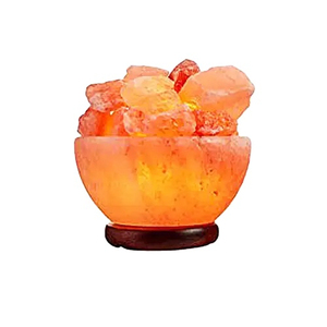 Cozy Rustic Home Decoration with Natural <b>Crystal</b> Glow Fire Bowl Himalayan <b>Salt</b> <b>Lamp</b> for Bedroom Nightstand Living Room Office - Product Image 6