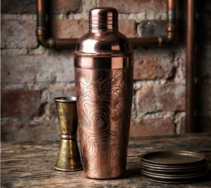 Shaker à cocktails en cuivre plaqué, finition classique, prix de gros, pour Martini et autres boissons, pour barman - Product Image 2