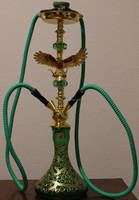 Chicha élégante et moderne en acier inoxydable givré, forme libre, taille personnalisable, artisanat Tayyab, durable et écologique