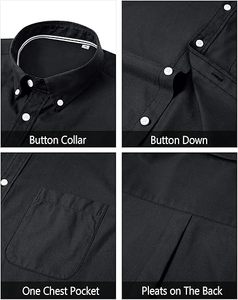 Camisa Oxford de Algodón 100% para Hombre, Casual, Cuello Clásico, Talla Grande 7XL, Estampado Ecológico de Moda, Manga Larga - Product Image 5