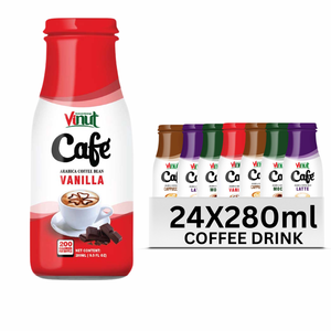 Boisson au café Arabica Robusta 280 ml VINUT 24 canettes carton boîte sans OGM sans produits laitiers marque privée sans gluten OEM ODM échantillon gratuit - Product Image 1