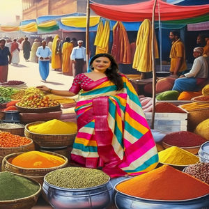 ผ้าคอตตอนเนื้อนุ่มสำหรับสตรีผ้าทอส่าหรีแบบสวยงามทันสมัย - Product Image 1