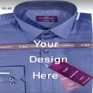 Suministro directo de fábrica desde Bangladesh 100% Camisa de algodón sólido para hombre con logotipo personalizado Manga larga Ropa formal informal para otoño - Product Image 2