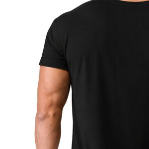 <b>Men's</b> Black <b>Muscle</b> Fit <b>T</b> <b>Shirt</b> Lightweight Cotton Athletic Crew Neck Gym Workout Casual Sportswear Apparel - Product Image 3