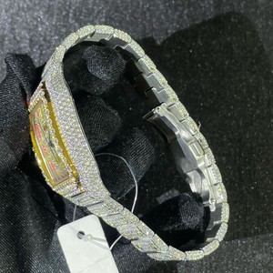 Relojes de Pulsera de Edición Limitada con Esfera de Cristal de Zafiro, Mecánicos, Unisex, Estilo Hip Hop, Hechos a Mano, con Joyas de Belleza Artísticas, Resistentes al Agua hasta 100 Bares - Product Image 3