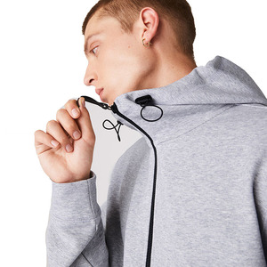 High Quality Men's Zipper Up Hoodies Custom <b>Fleece</b> Fabric Made Hooded <b>Jacket</b> Oversized Zip Up Hoodie for Man - Product Image 5