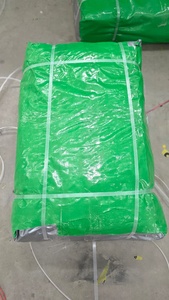 Bâche verte robuste en tissu tissé imperméable pour usage extérieur, couleur unie, avec œillets, couverture polyvalente - Product Image 4
