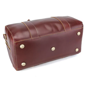 Wholesale Lightweight PU Leather Travel Duffle Bag Weekend Bag with Shoulder <b>Strap</b> for Other Sports Use - Product Image 3