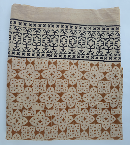 Paréo en coton imprimé à la main pour femme, léger, style bohème, pour la plage, les vacances, ou comme foulard de bain - Product Image 4