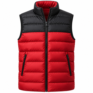 Multi-Color Customized Design Sleeveless Cotton Nylon Warm Breathable Quick Dry Stand Winter <b>Puffer</b> <b>Vests</b> - Product Image 3