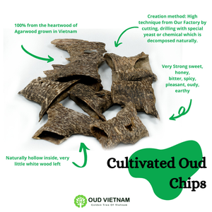 La meilleure qualité de copeaux d'oud biologiques en bois d'agar Double qualité forte odeur luxueuse d'encens du Vietnam OWC2 vietnamien - Product Image 5