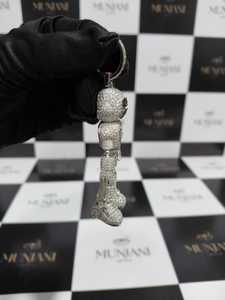 Pendentif robot en argent sterling 925, style hip-hop, serti de moissanite, unisexe - Product Image 4