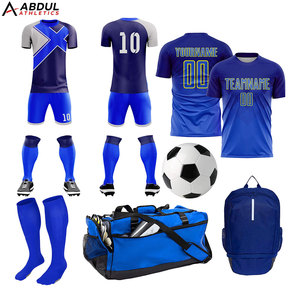 Conjunto de Uniforme de Fútbol para Entrenamiento, Camiseta y Pantalones Cortos, Tejido Transpirable, Diseño Cómodo para Partidos, Prácticas y Deportes al Aire Libre - Product Image 1