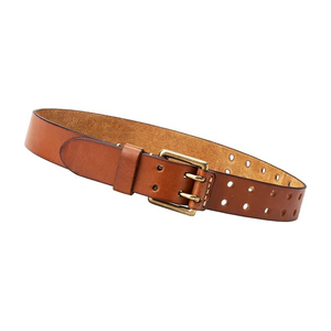 Cinturón Casual de Cuero Vacuno Genuino Reversible Marrón Cognac de 3.5cm de Ancho con Hebilla de Acero Ajustable - Duradero e Impermeable - Product Image 2
