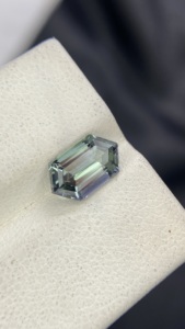 2.00 Carat Certified Natural Unheated <b>Mermaid</b> Tanzanite Rectangle Hexagon Cut With Excellent Color Natural Zoisite Loupe Clean - Product Image 5