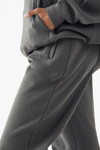 Women Charcoal Gray Oversized Hoodie <b>Jogger</b> <b>Set</b> Casual Two Piece Tracksuit Streetwear Lounge Wear Pullover <b>Matching</b> Sweatpants - Product Image 5
