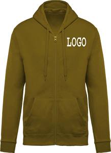 Men Zipper Hoodie Men 100% Cotton Baggy Hidden Pocket Streetwear Custom Heavy Weight Thick Hoodie - Product Image 2