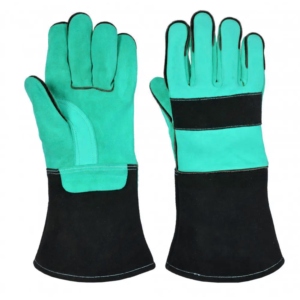 Gants de soudage renforcés pour la lutte contre les incendies, résistants à la chaleur, en cuir de vachette souple jaune, haute performance, protection des mains CE - Product Image 5