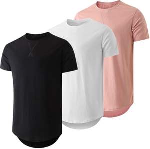 T-shirt pour homme en coton 100% écologique respirant, imprimé en sérigraphie, service OEM, prix de gros abordable - Product Image 3