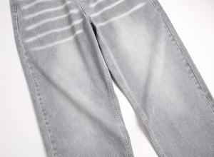 Jeans Anchos de Mezclilla para Hombre, Unisex, Estilo Urbano, Ligeros, Transpirables, de Primavera, Corte Recto, Azul - Product Image 6