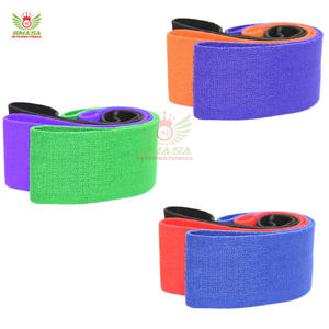 ชุดยางยืดออกกำลังกายสำหรับบริหารสะโพกผู้หญิง แบบวงกลม กว้าง กันลื่น สำหรับออกกำลังกายกล้ามเนื้อก้น ทำจากโพลีเอสเตอร์คุณภาพสูง - Product Image 2