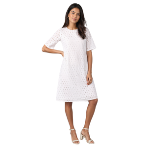 Vestido Midi Hakoba de Algodón Elegante y Personalizado para Mujer, 100% Algodón Puro, de una Sola Pieza, Transpirable, Ecológico, Ropa de Verano, Listo para OEM - Product Image 3