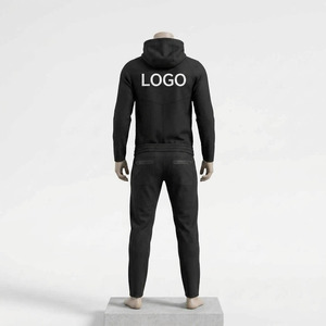Conjunto Deportivo Personalizado con Logotipo, Unisex, Estilo Urbano, Transpirable, con Cordón Ajustable, Sudadera con Capucha y Cremallera, Pantalones Jogger, Ropa Deportiva para Gimnasio - Product Image 6