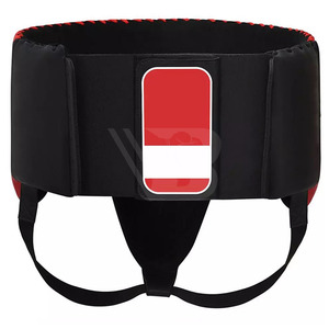 Protection de hanche en cuir de vachette personnalisée de haute qualité avec logo sur mesure pour l'entraînement de kickboxing et de boxe toutes saisons - Product Image 2