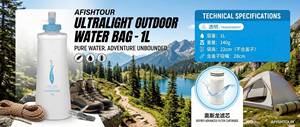 Portable Outdoor <b>Water</b> Filtration <b>Bottle</b> BPA-Free for Hiking and Travel - Product Image 2