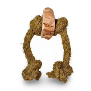 Jouets à mâcher en corde de fibre de coco et en bois pour chats et chiens, vente en gros, jouets naturels en fibre de coco pour la dentition - Product Image 1