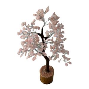 Árbol de Navidad de Cuarzo Rosa con Ramas de Piedras Preciosas Hechas a Mano, Rocas de Feng Shui, Minerales, Mascota, Gemas Curativas de Amor, Ecológico - Product Image 2