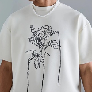 เสื้อยืดโอเวอร์ไซส์ผู้ชาย OEM 100% ผ้าฝ้าย ปลอดสารพิษ ขายส่งเสื้อยืดโอเวอร์ไซส์ - Product Image 6