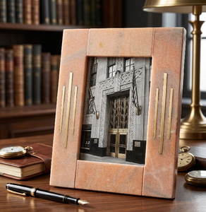 Marco de Fotos 4x6, Regalo para Parejas, Marco de Madera con Plexiglás Irrompible, Exhibición en Pared y Mesa, Marrón Rústico - Product Image 5