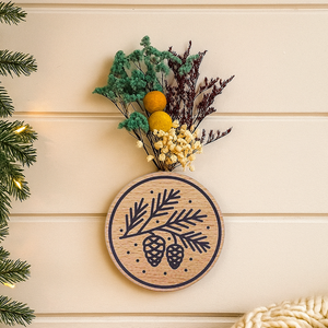 Christmas Art Deco Panel de pared magnético DIY Flower Holder Organizador con Piedra difusora - Product Image 3