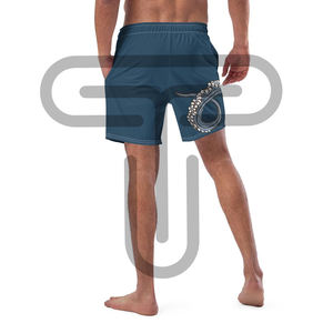 Shorts de plage d'été pour hommes avec impression Logo et design personnalisés Shorts de surf de qualité supérieure fermeture à la taille élastique plaine - Product Image 2