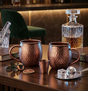 Eco-Friendly Classic Design Metal <b>Coffee</b> Mug with Handle Tea Cup and Beer Drinking Copper Drinkware Bar Supplies for Gifts - Product Image 6