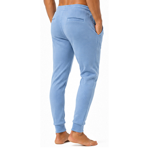 Custom <b>Mens</b> <b>Slim</b> <b>Fit</b> Waffle Knit Pants Casual Textured Trousers Elastic Waist Drawstring Lightweight Sports <b>Jogger</b> Bottoms <b>Mens</b> - Product Image 5