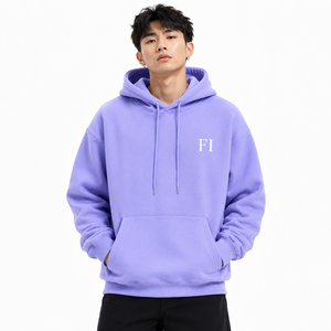 Sweat-shirts à capuche surdimensionnés personnalisés de qualité supérieure pour hommes, marque privée, streetwear, molleton épais, chauds, fournisseur OEM en gros, États-Unis - Product Image 1