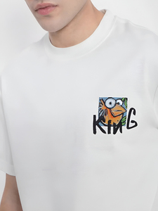Nouveaux T-shirts thermiques surdimensionnés pour hommes, couleur unie, résistants, personnalisables, à épaules tombantes, en coton épais - Product Image 5