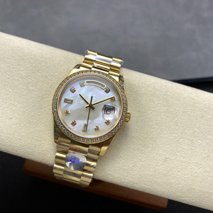 Designer Stainless Steel Golden Men <b>Watch</b> Sapphire Crystal <b>Automatic</b> 40mm High Quality Casual Calendar Water Resistant - Product Image 1