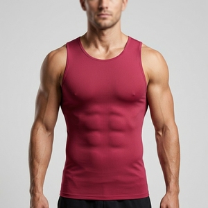 Chaleco Deportivo para Hombre, Tallas Grandes, Poliéster/Spandex, Camiseta sin Mangas para Gimnasio y Fitness, Secado Rápido, Precio al por Mayor - Product Image 4