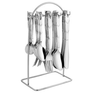 Égouttoir à ustensiles en acier inoxydable pour comptoir de cuisine, robuste, avec trous de drainage, pour couverts, fourchettes, couteaux, thé, micro-ondes - Product Image 4