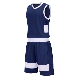 Ensemble d'uniformes de basketball personnalisés par sublimation pour hommes et jeunes, maillots et shorts d'entraînement en tissu mesh respirant, haute qualité - Product Image 2
