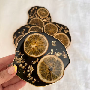 Hot Sale Classic Wedding Decoration Eco-Friendly Resin Table Mat Slate Bone Inlay Custom Shape <b>Coasters</b> Sale - Product Image 1