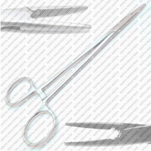 Porte-aiguille Crile en acier inoxydable de 6 pouces, à cliquet, pour chirurgie dentaire, instrument de suture, certifié CE, OEM - Product Image 2
